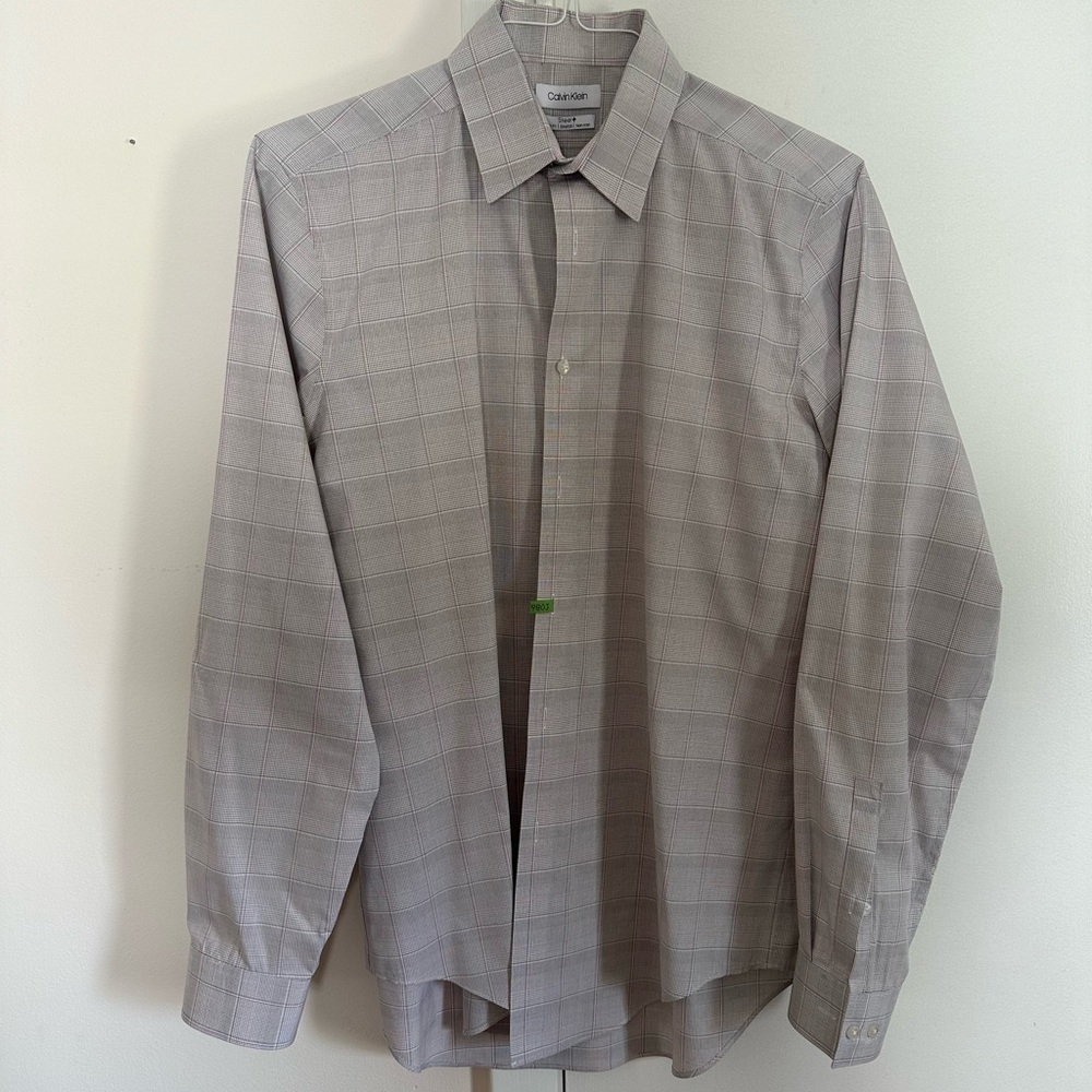Calvin Klein Dress Shirt: Steel+ slim fit